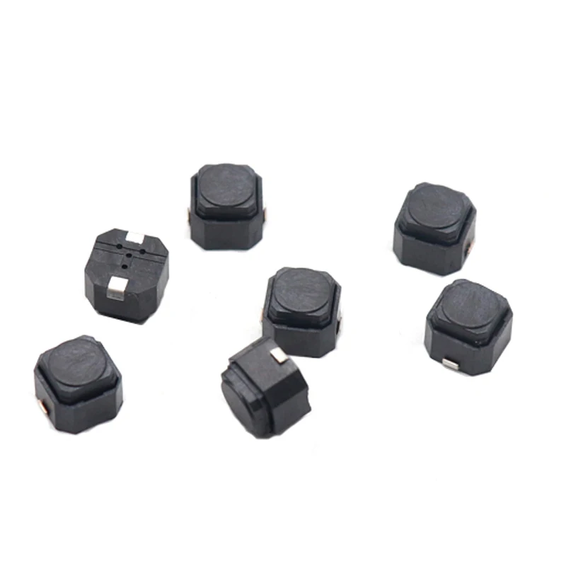 【50-10PCS】silent push button switch Micro key power tactile switches 6x6x5 6*6*5MM Light touch mute 6X6x5mm 2PIN SMD