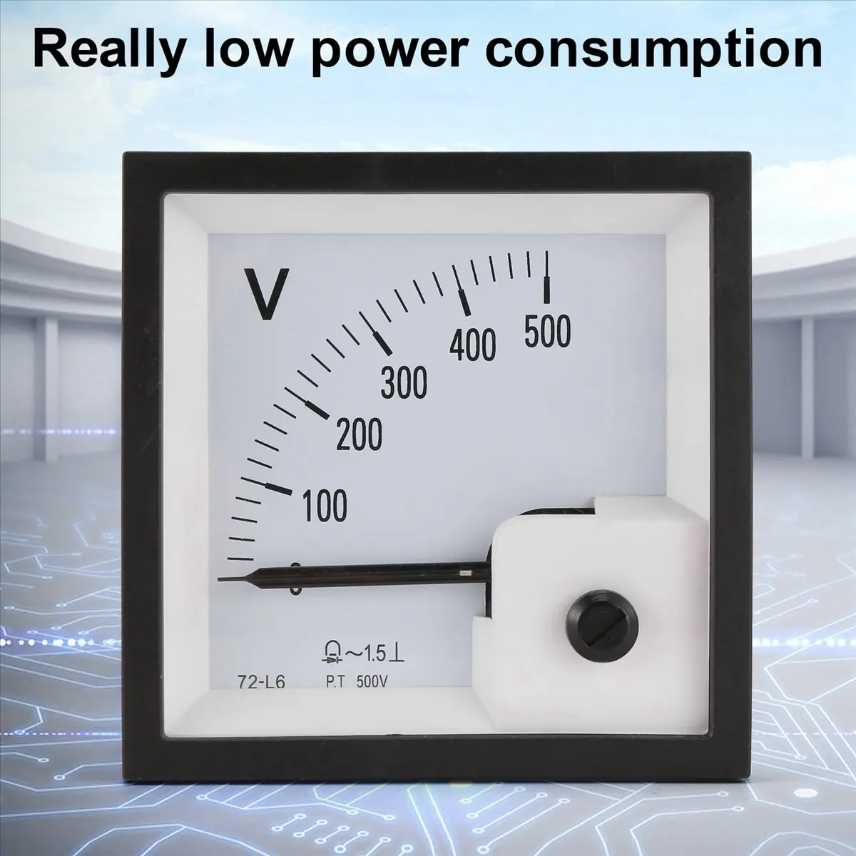 A14M 72-L6 Voltmeter 500V Pointer Type Voltage Meter Mechanical Header Pointer Meter Generator Set Part