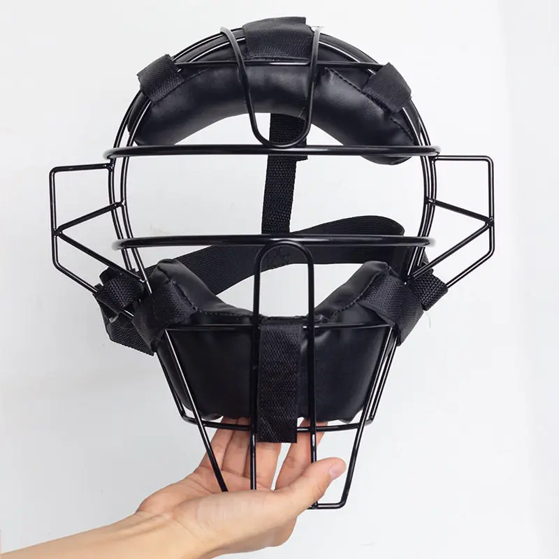Baseball Softball Catcher Face Guard Lightweight Full Face Ear Protective Mask Sports Training Safety Helmet Gear