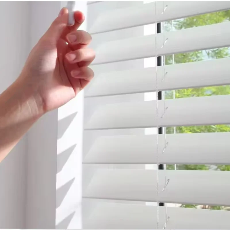 Wooden Blinds 35 mm slats custom sized to block light Solid wood blinds are suitable for home decor