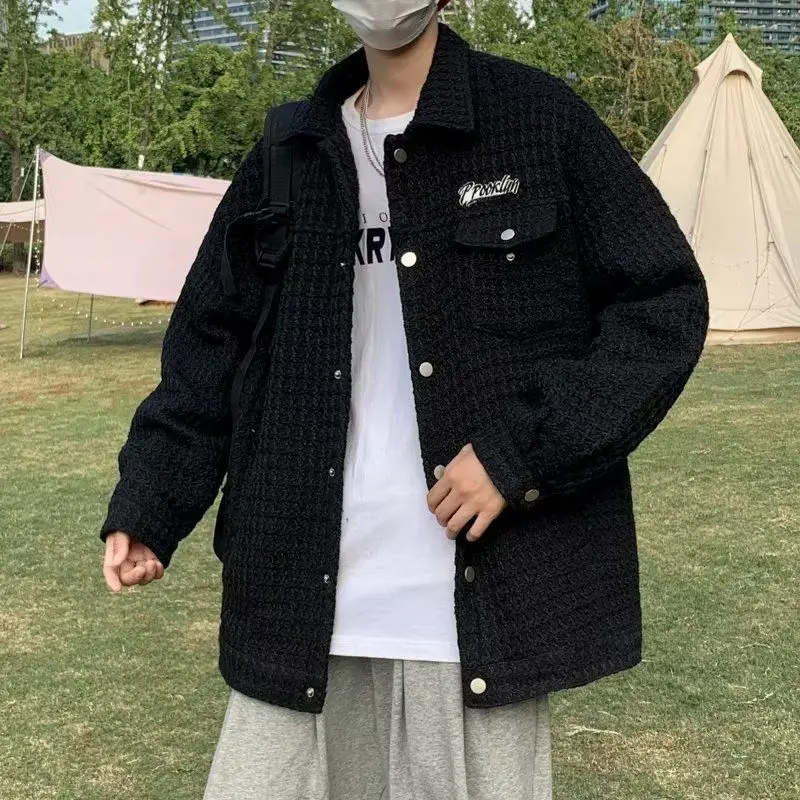 

Мужская рабочая одежда больших размеров, тюнер, осенне-зимний модный полосатый легкий роскошный маленький фрашный джинт Haome Youth Faion