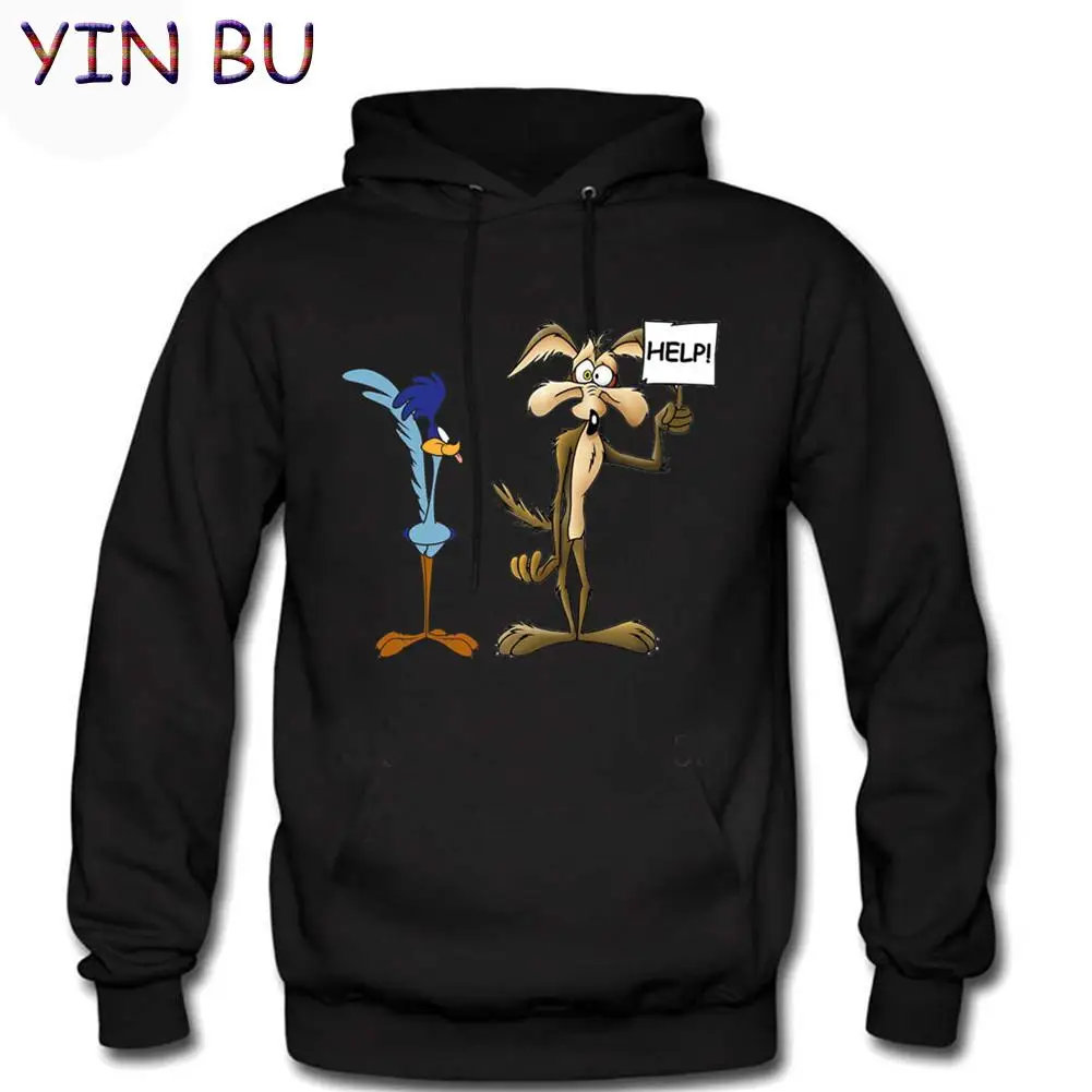 Roadrunner roadrunner wile coyote cartoon fast bird Men Women Sweatshirt Hoodies Tracksuits Oversized Pullover t shirt Hooded