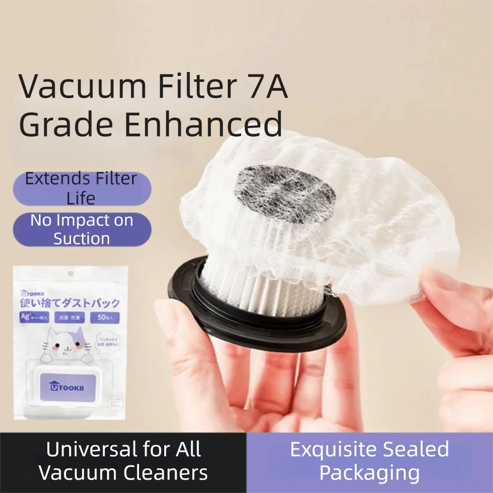 Nonwoven Fabric Vacuum Cleaner Filter Bags Dust Filtering Universal Fit Disposable Dust Bags White Disposable
