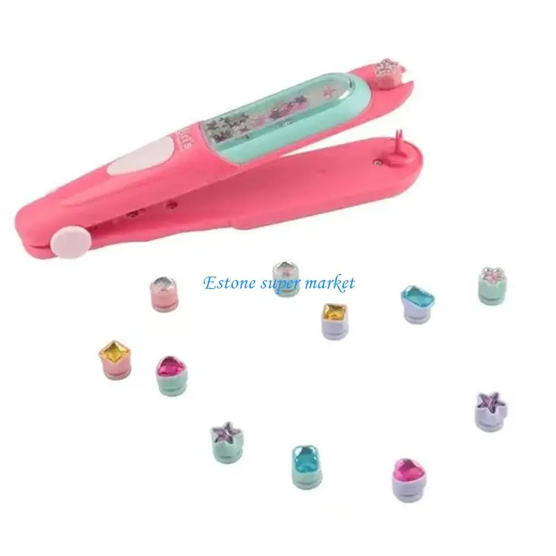090B Kids Creative Hair Jewelry Set With Blingbling Parent Child Craft Project Fine Motor Skill Hair Styling Toy