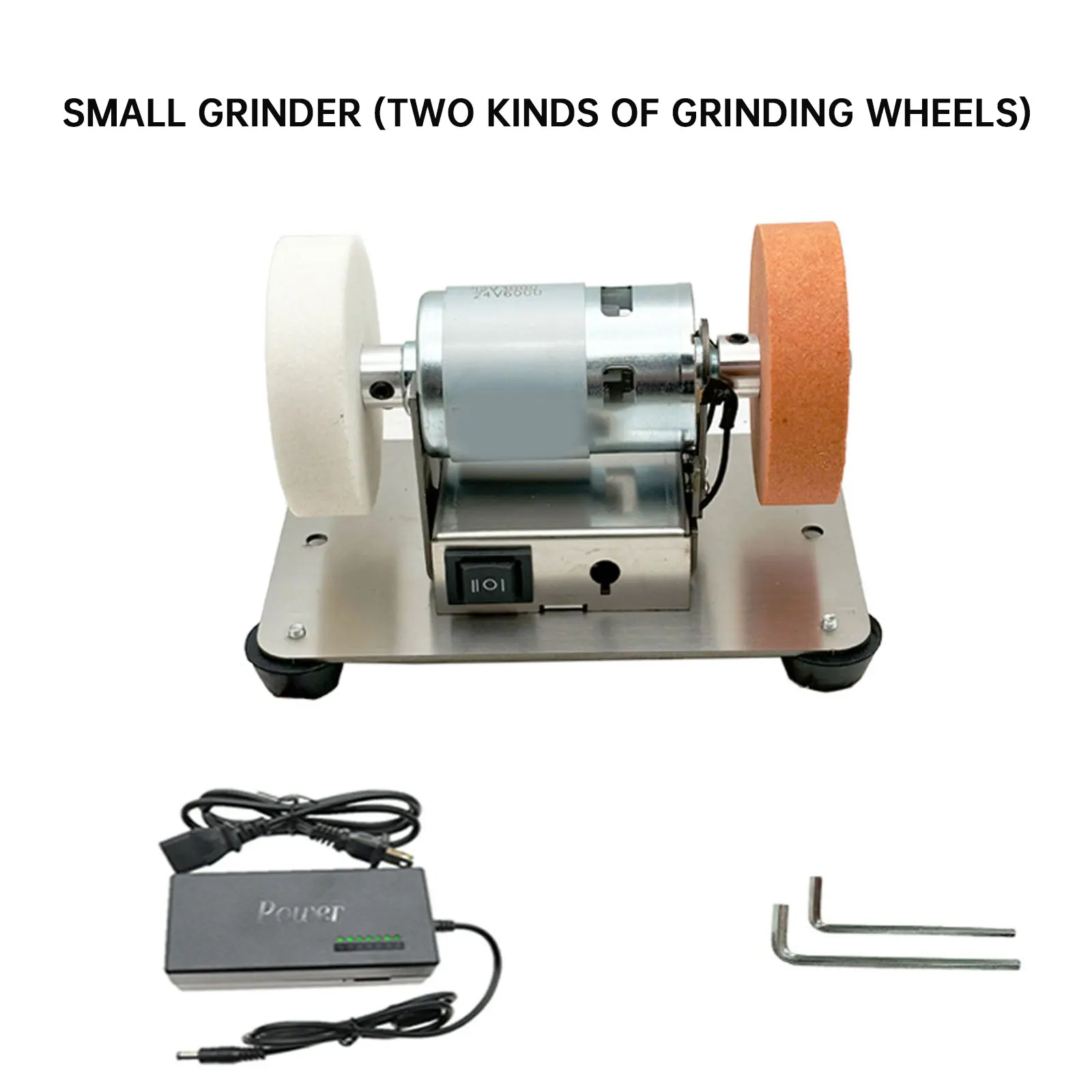 Small Grinding Machine, Table Grinding, Coarse And Fine Double Grinding Wheels, Household Small Electric Grinding, Polishing