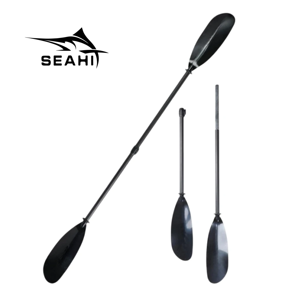 ABS Double Oars 2-Section Light Canoe Oars Inflatable Vertical Surfboard Oars Glass Fiber Double Oar Shaft Canoe Accessories