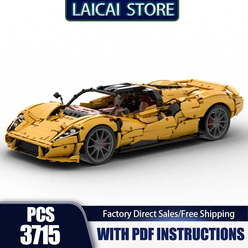 

Super Sports Car Moc Building Blocks Detomas P72 Champion Car Model Technology Bricks Assembly Holiday Construstion Toy Gifts