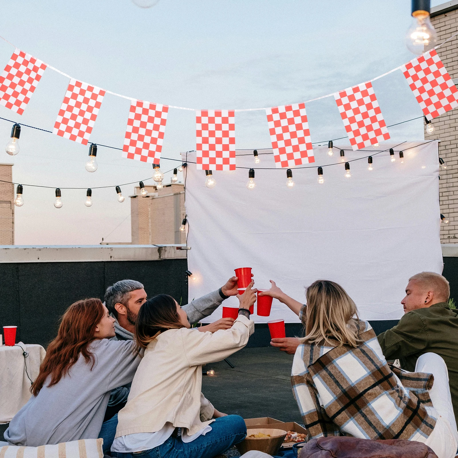 

Checkered Race Flags Racing Decorations Car Party Supplies Polyester Hanging Flags For Events Birthdays Racing