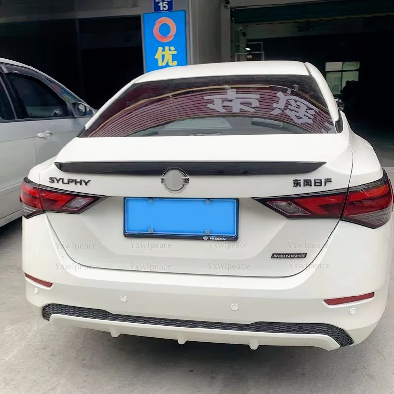 

For Nissan Sentra Spoiler 2020-2021 Nissan Sylphy High Quality ABS Material Car Tail Wings Decoration Rear Trunk Spoiler