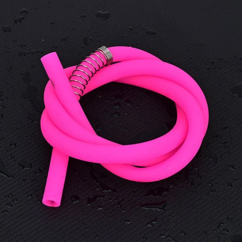 

Colorful Food Grade Silicone Tube Arabic Hookah Accessories 1.5m Universal Type 1.2mm Inner Diameter Hookah
