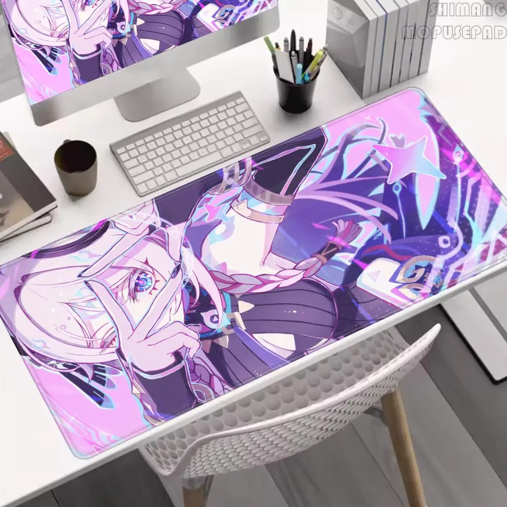 

Cute Anime Mousepad Genshin Impact Citlali Large Mouse Pad Office Accessories Non-Slip Desk Mat Pc Laptop Rubber Soft Mouse Mats