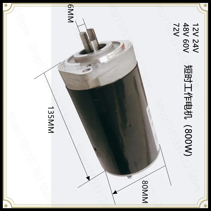 Electric Tricycle Three-wheeled Motorcycle Hydraulic Dump Power Unit Motor 12v24v48v60v800w1200