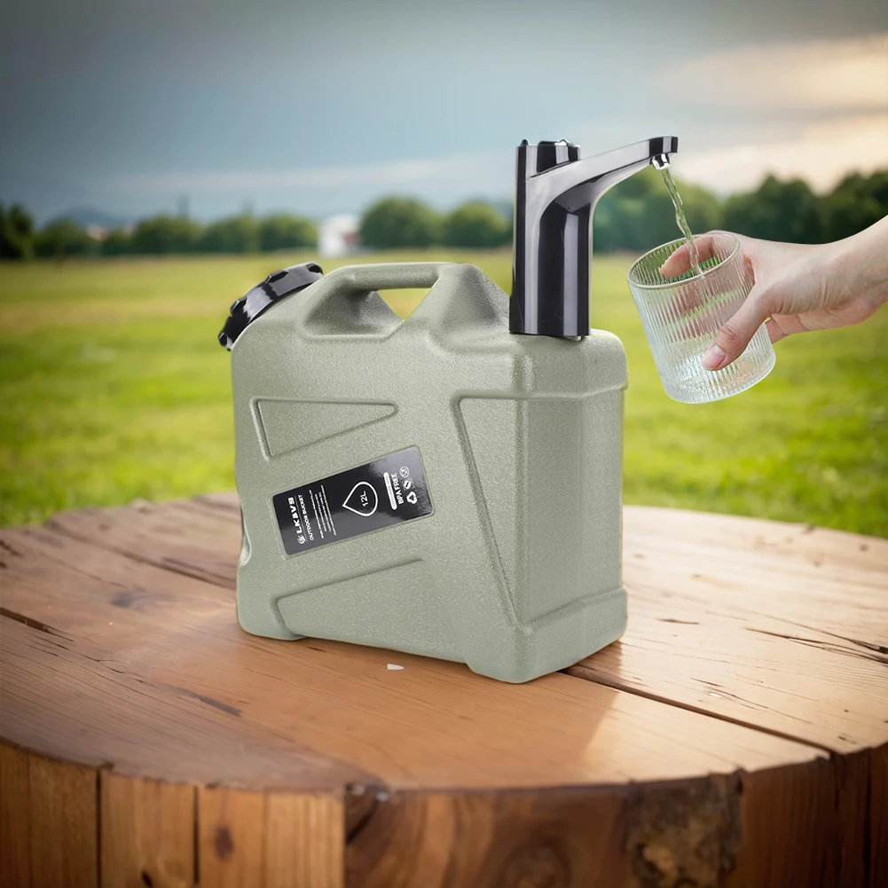 11l Outdoor-Wasser behälter große Kapazität Camping Wassers chnalle mit Wasserhahn & USB wiederauf ladbare elektrische Wasserpumpe Wassertank Spender – Detail 4