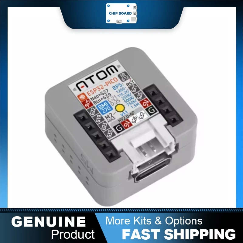 Stack Atom-Matrix v1.1 ESP32-PICO-D4 Kit, BMI270 IMU, 5x5 RGB LED, IR WiFi IoT Controller