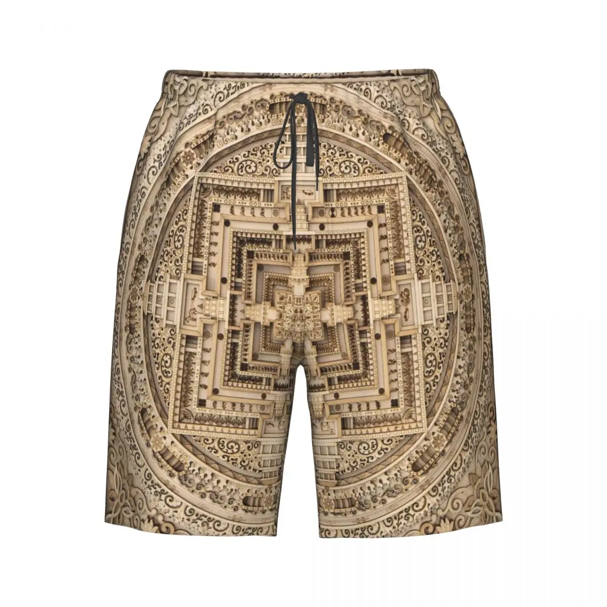 

Мужские шорты для плавания, плавки с принтом мандалы, пляжные шорты для бега, спортивные купальники для серфинга