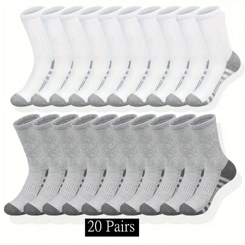 10/20/30 Pairs الرجال الكلاسيكية طاقم الجوارب للجنسين جوارب رياضية للرجال تشغيل كرة السلة المضادة للانزلاق في الهواء الطلق تنفس الرجال الجوارب