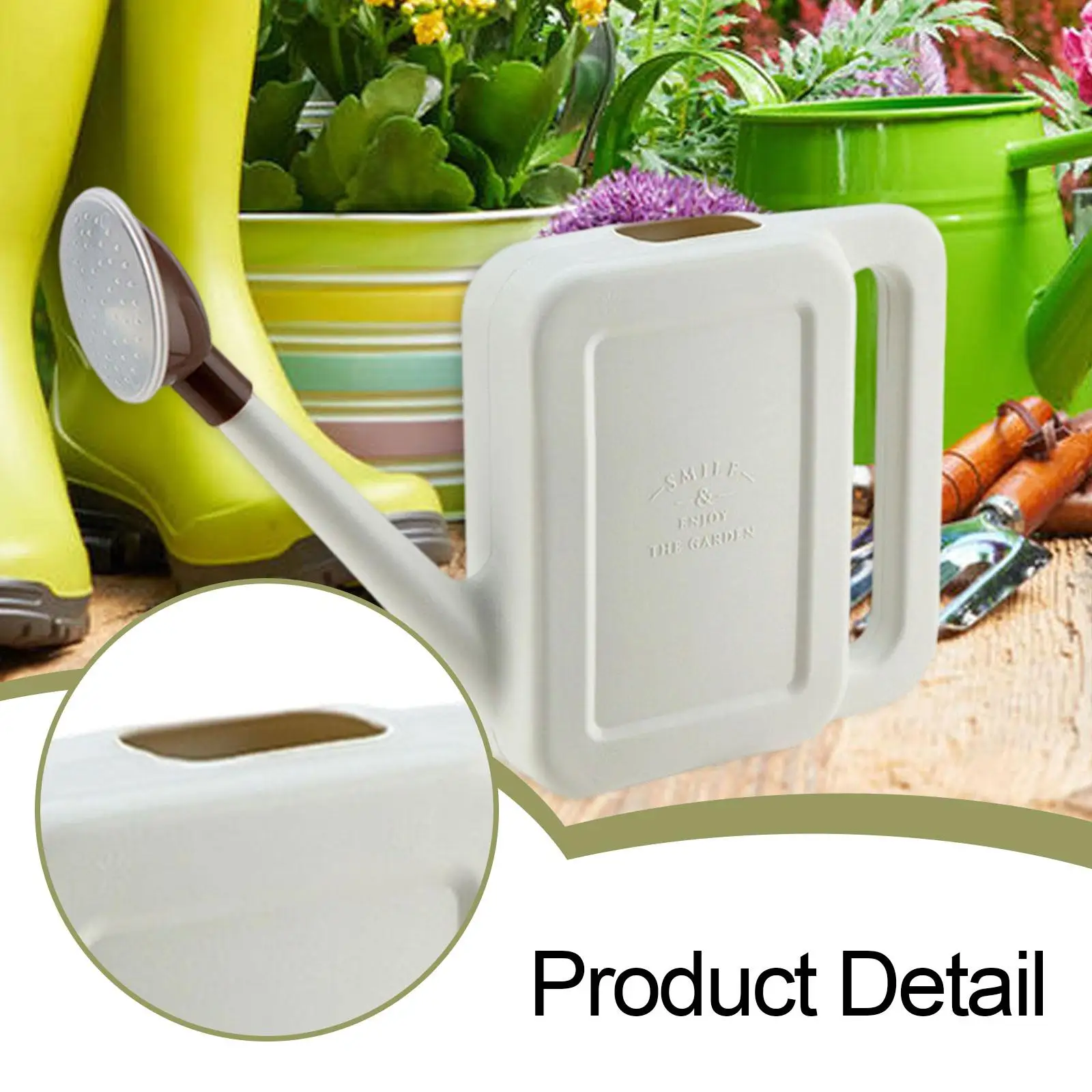 1L Watering Can Removable Sprinkler Head for Indoor Outdoor Plants for Hanging Plants Bonsai Household Greenhouse Courtyard - view 5