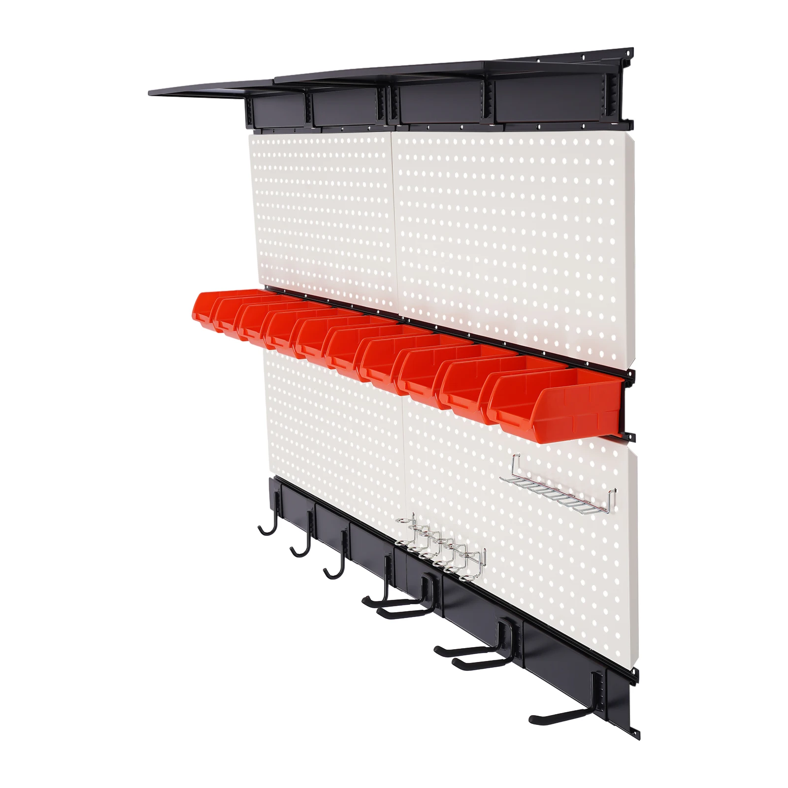 121.92*91.44cm Wall Mounted Tool Storage Rack Overall Load-bearing Capacity About 150kg