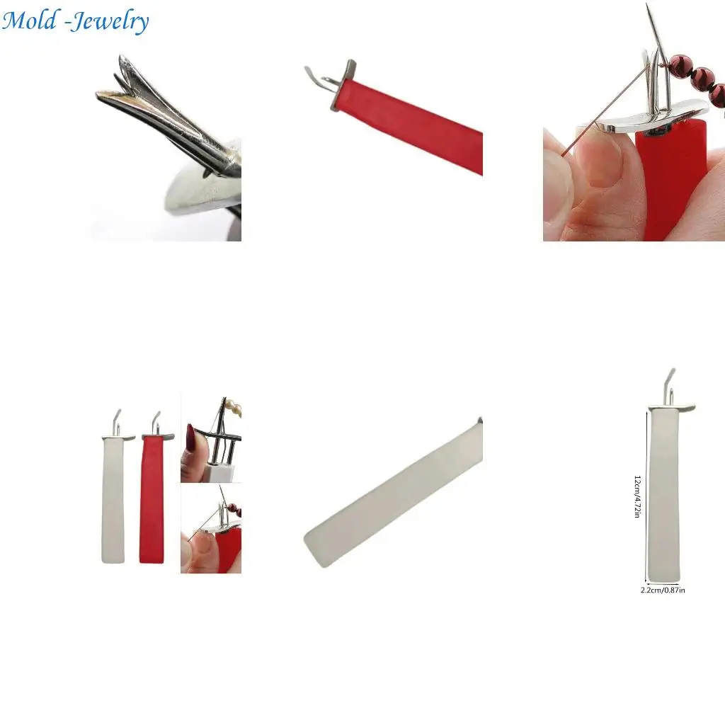 

69HB Versatile Silk Thread Knotting Tool Handheld Beading Tool for Rosaries Necklaces