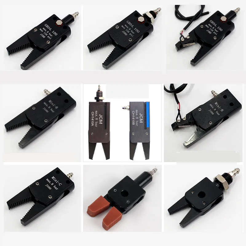MINI Gripper Pneumatic Mini Fixture J1080 Manipulator Accessories Mechanical Fixture Water Spout Clip for Industrial Robots