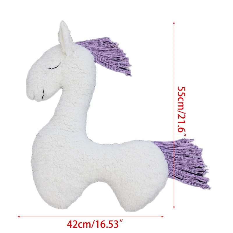 Pasgeboren Fotografie Props Accessoires Pony Pop Kussen Paard Vorm Baby Poseren Kussen Voor Baby Studio Foto Schieten Achtergronden