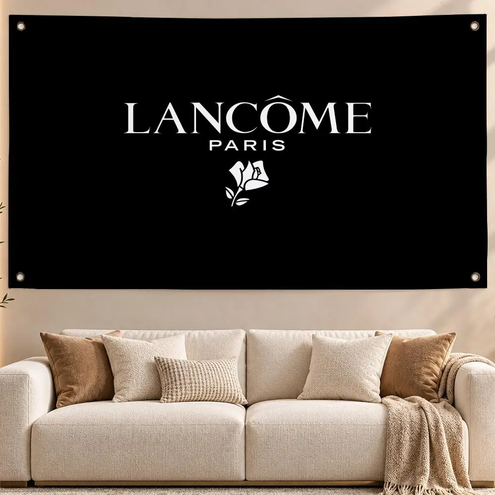 Luxury Brand Lancome Flags Aesthetic Wall Hanging Flag Banner Bedroom Living Room Home Decor Large HD