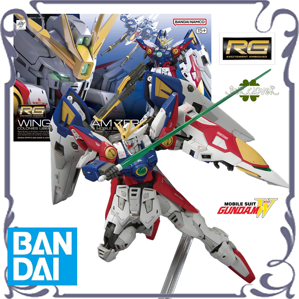 

BANDAI оригинальная сборная модель GUNDAM RG 1/144 серии WING GUNDAN ZERO аниме персонаж подвижные фигурки детская игрушка в наличии