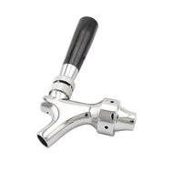 Homebrew Polished Chrome Draft Beer Faucet - Keg Tap Kegerator Spout