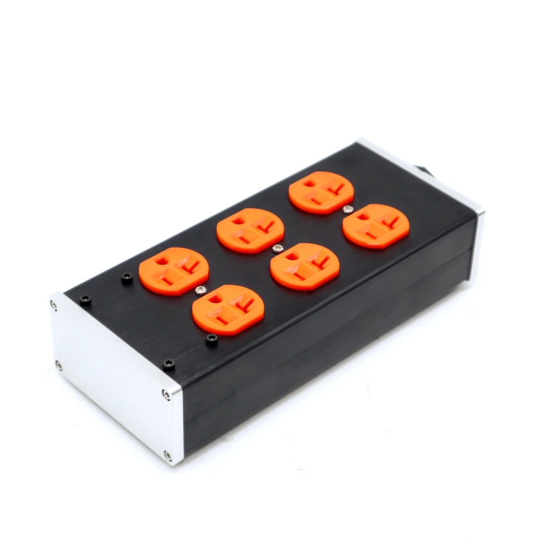 US-6P US AC Plug Power EMI Filter Outlets 6-position American standard AC 3-pin socket For US / Canada / Japan / Brazil