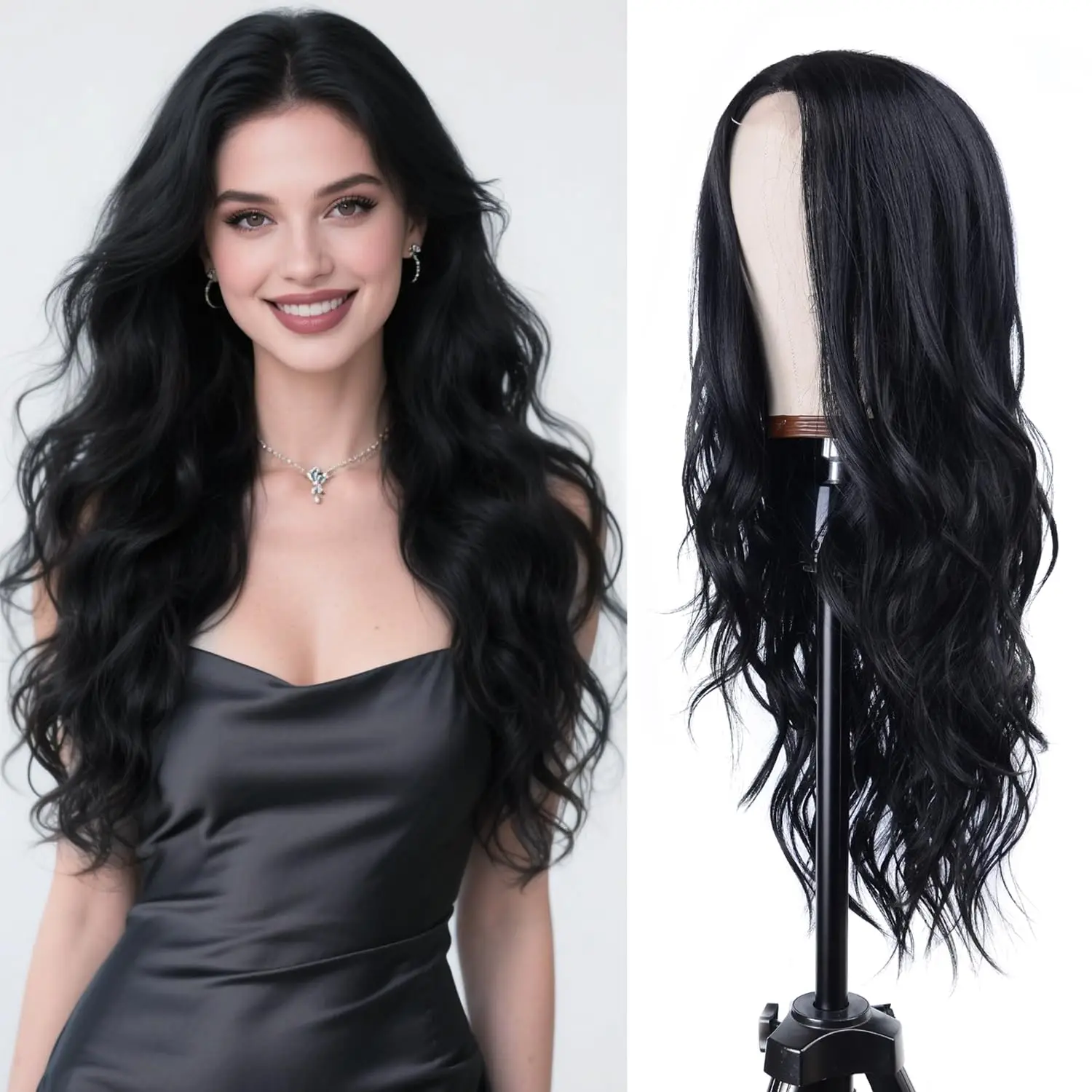 Big waves synthetic wig - Halloween party cosplay role-playing wig - Daily wear - High-temperature silk wig cap