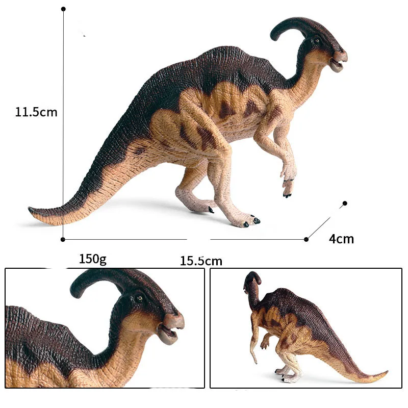 Big Jurassic dinosauri figura simulazione Solid Tyrannosaurus Rex Stegosaurus Parasaurolophus Triceratops Giganotosaurus giocattolo per bambini