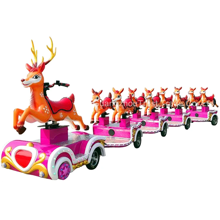 Electric Tourist Train Used Animal Cartoon Trackless Train Kiddie Ride Mini Train Amusement Park Ridespromote sales