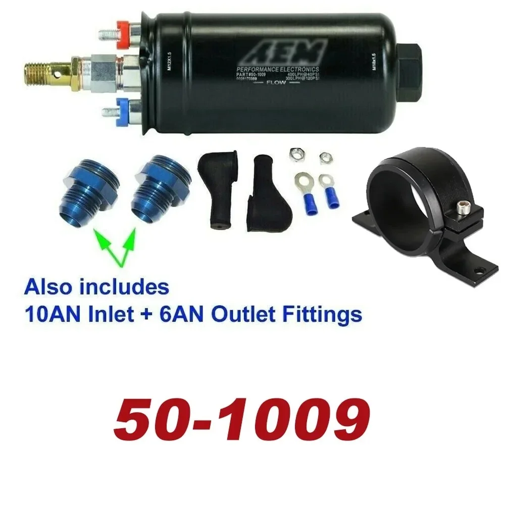 High Quality 50-1009 400LPH 150PSI For AEM High Pressure Inline Fuel Pump Kit E85 E90 For B-osch 0580254044 W