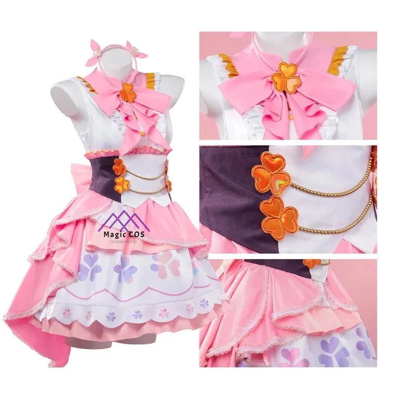 

CyProject Sekai Movie: Kowareta Sekai To Utaenai Anime Cosplay Momoi Airi Costume Play Uniform Headdress Set Outfit Comic Con