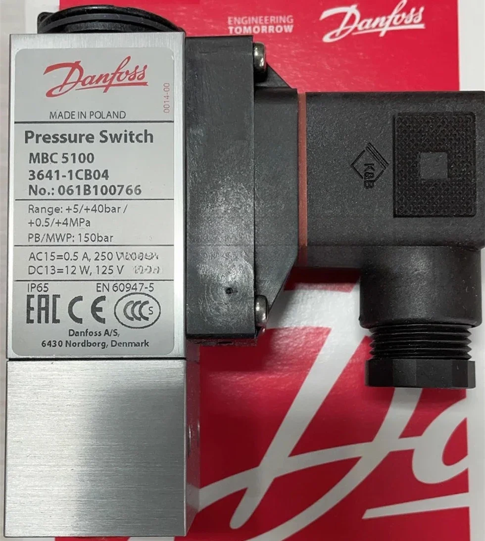 Original Danfoss MBC5100 061B100766 Pressure Switch Can Replace 061B300766