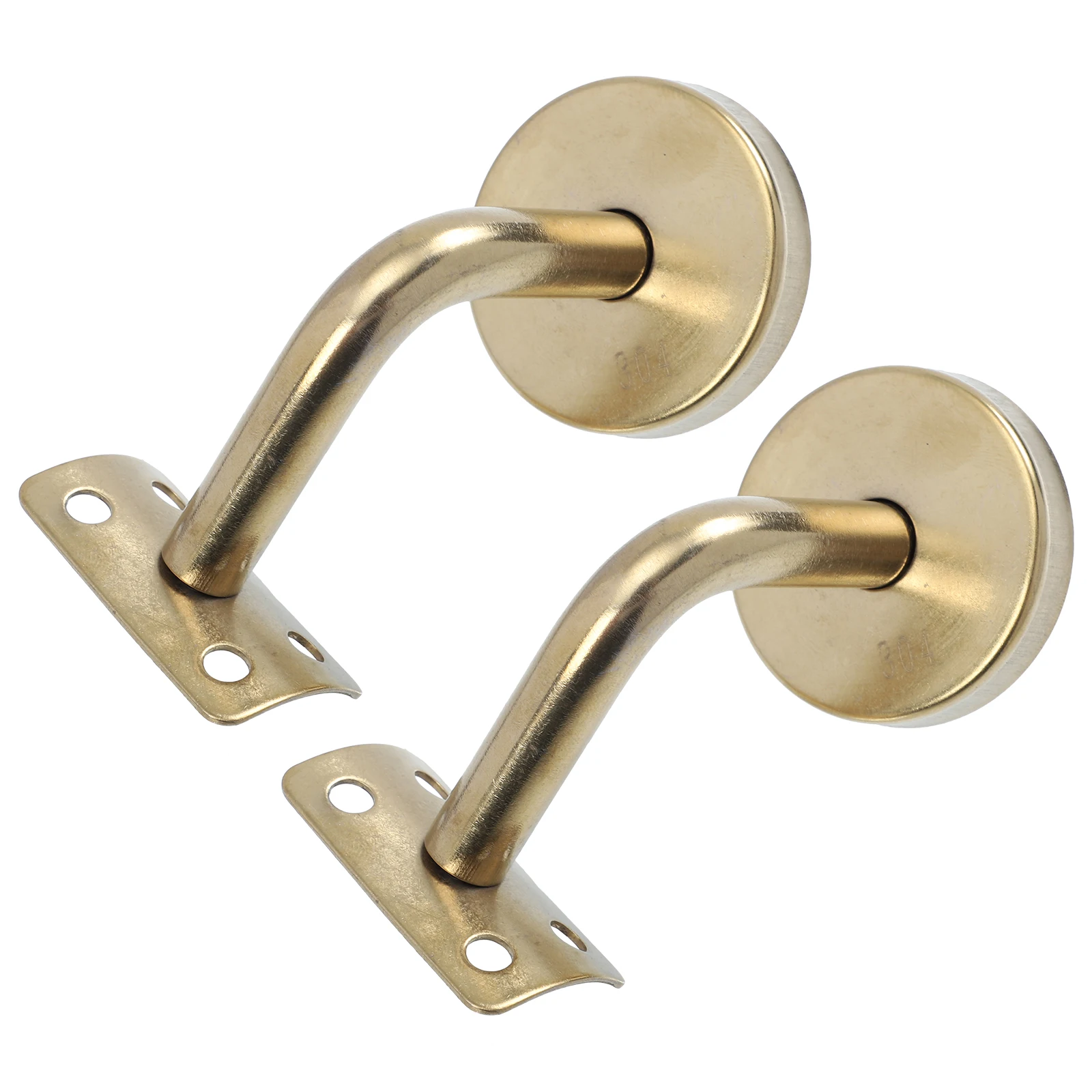 

Gold Stainless Steel Handrail Bracket Wall Mounted Support Handrail Holder Staircase Accessory