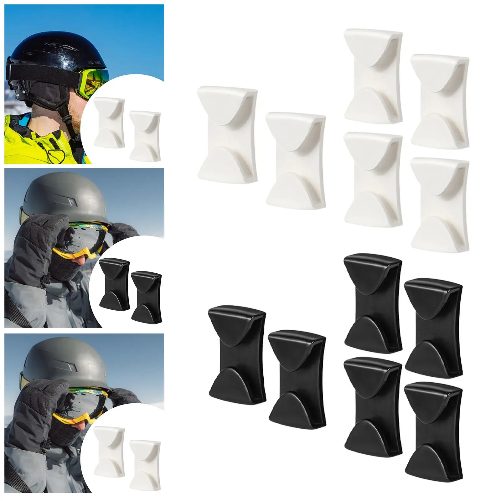 Goggle Grip Clips Multi Functional Anti Slip Easy to Use Practical to Fix Goggles Lightweight Goggle Retainer Ski Accessories