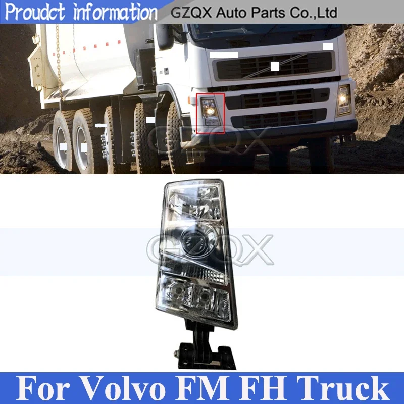 

CAPQX Front Bumper Head Light Head Lamp For VOLVO FM/FH EUROPEAN TRUCK TRACTOR Headlamp Headlight Front Trun Light