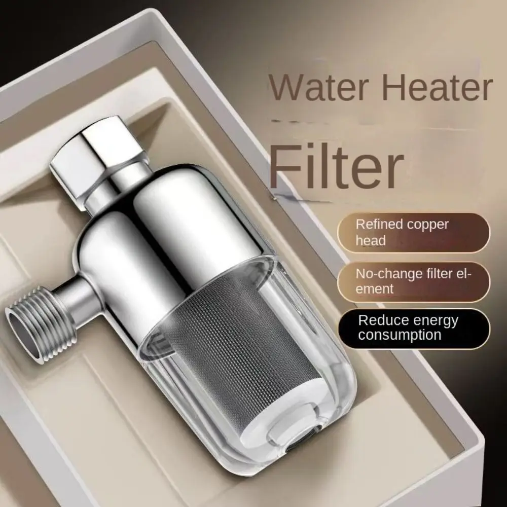 

Universal Full Copper Pre Water Filter Stainless Steel 4 Points Water Purifier Transparent Anti-scaling Spray Head Tap Heater