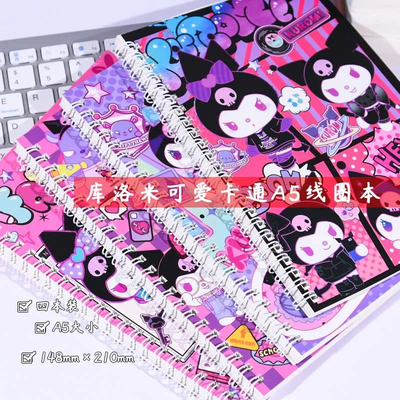 

Sanrio Kuromi Notebook Cartoon Ins High Beauty Cinnamoroll A5 Coil Notebook Cute Notebook Girl Gift
