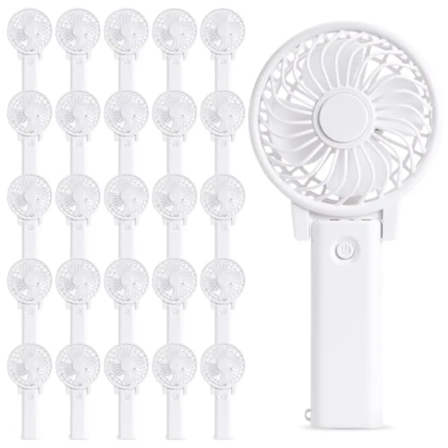 Battery Portable Handheld Fan Bulk Mini Personal Wedding Fan for Wedding Bachelorette Party Favor Classic, Pcs