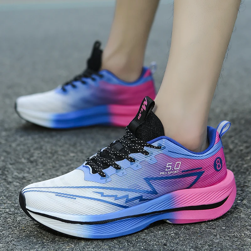 

New Men's Sneakers Racing Carbon Plate Sports Running Shoes Light Anti-Slip Professional Track Field Training Shoes Tennis Shoes