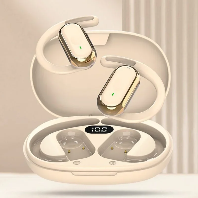 سماعات أذن ANC لاسلكية تعمل بالبلوتوث 5.3، تطبيق إلغاء الضوضاء، سماعات رأس للمكالمات مقاومة للماء، سماعة ألعاب رياضية تعمل باللمس