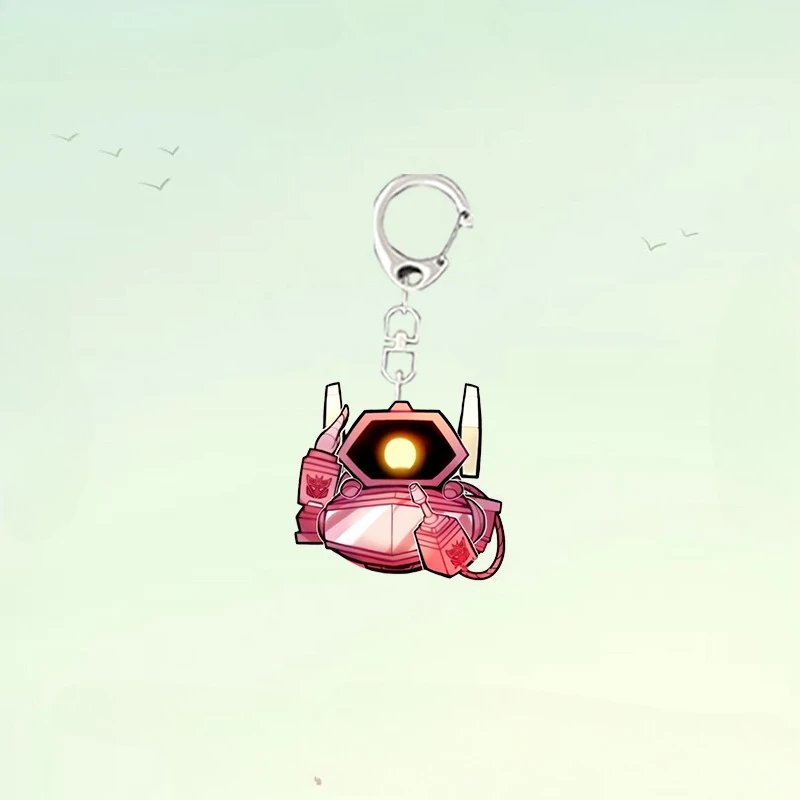 Transformers Acrylic Keychain Optimus Prime Bumblebee Anime Peripherals Originality Personality Pendant Fashion Cartoon Gift - Image 2