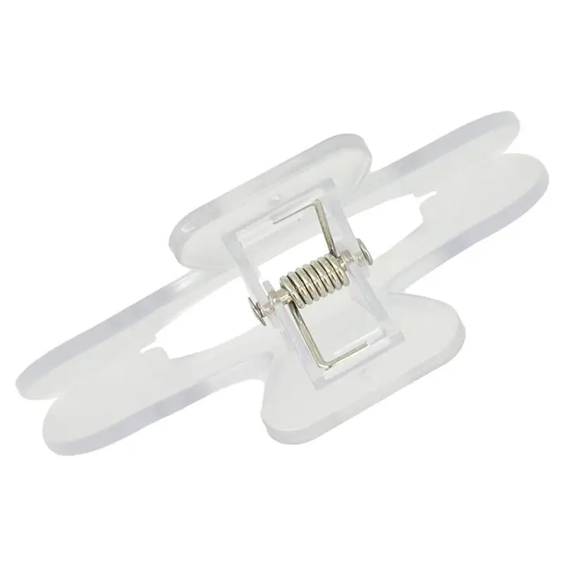 1pcs Transparent Plastic Book Clip Simple Reading Aid Fixed Book Holder Bookmarks Creative Design Practical Note Holder