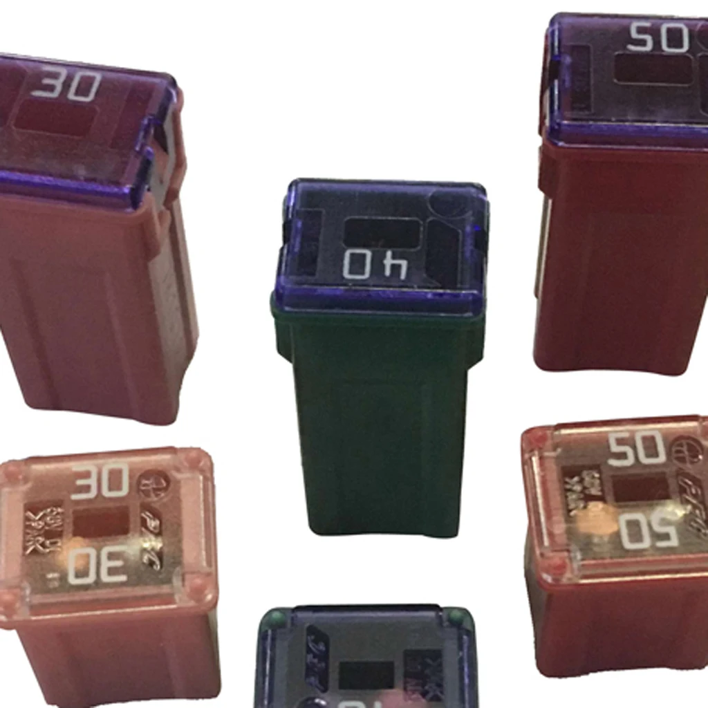 Square Car Fuse Box Plastic Automotive Fuse Kit 20A 30A 40A 50A 60A for Car Truck Boat Motorcycle