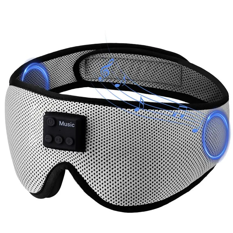 New White noise version 3D wireless music sleep headset bluetooth eye mask microphone call manufacturers Dropshipping Christmas