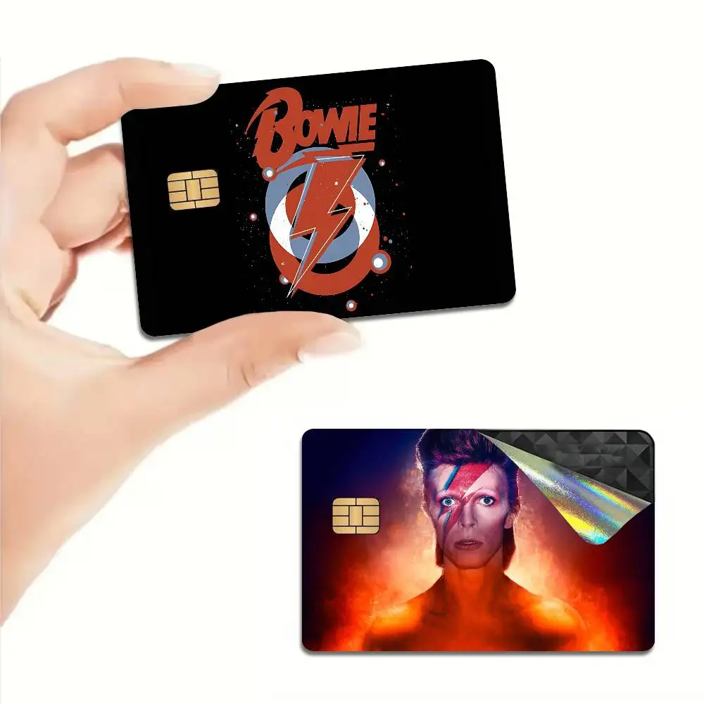 Hot Singer D-David B-Bowie Diy Credit Debit Card Sticker Party Sticker Decoration Waterproof Small Chip Card Skin Sticker