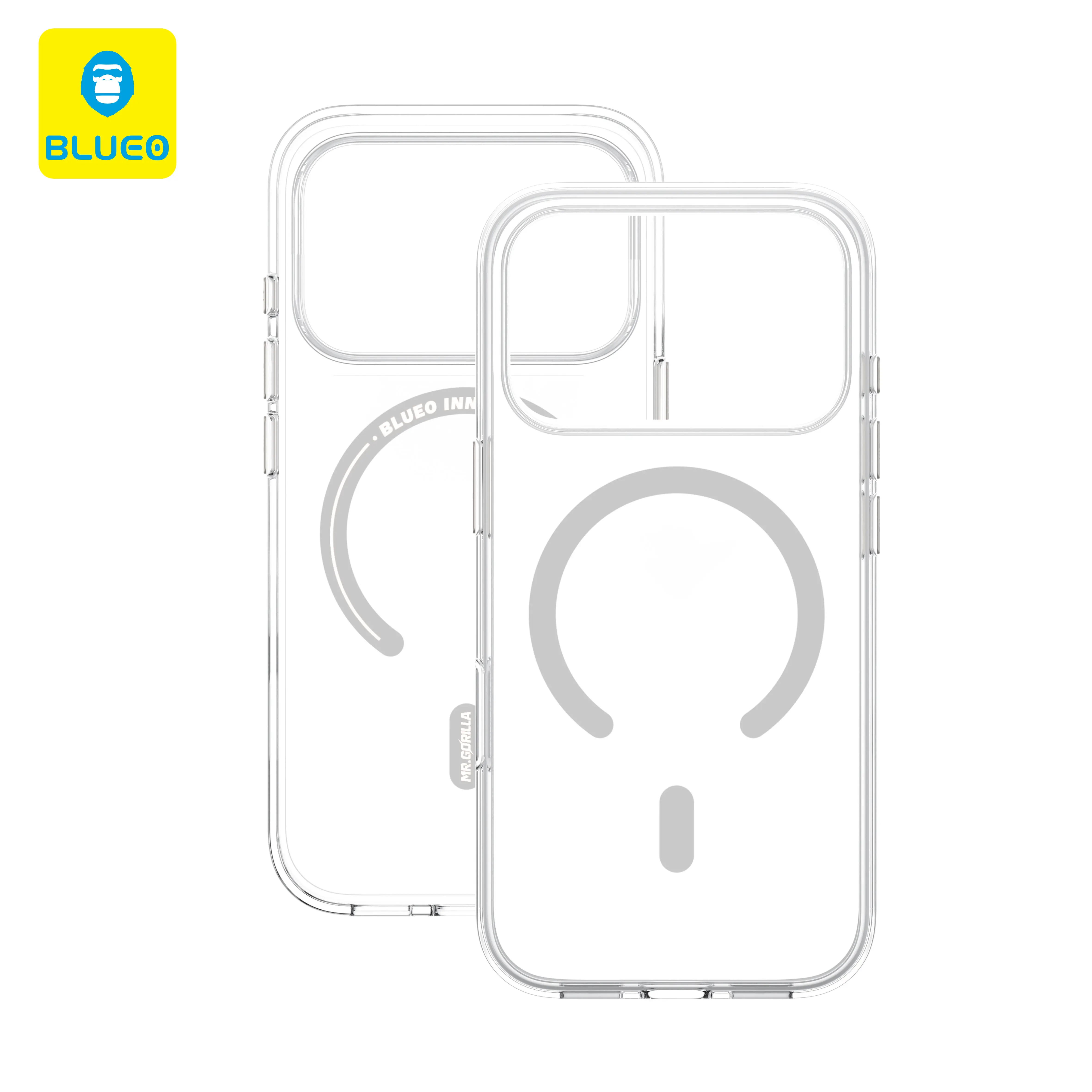 

BLUEO Transparent for iPhone 17 Pro Max Case Crystal Pro Drop Resistance Phone Case With Magnetic for Iphone 17 pro case