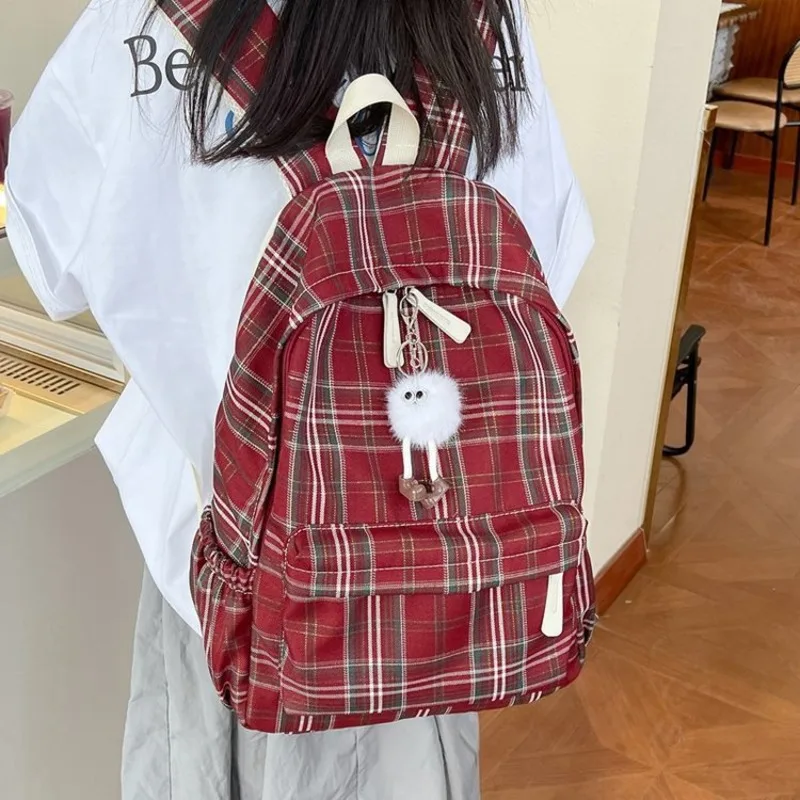 mochila-estilo-academia-versao-coreana-serie-floresta-xadrez-literario-bolsa-escolar-de-estudante-mochila-fresca-de-grande-capacidade-para-mulheres